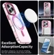 Apple iPhone 16 Pro Hoesje MagSafe Backcover Semi-Transparant & Roze afbeelding 5