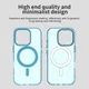 Apple iPhone 16 Pro Hoesje MagSafe Backcover Semi-Transparant & Blauw afbeelding 9