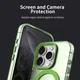 Apple iPhone 16 Pro Hoesje MagSafe Backcover Semi-Transparant & Groen afbeelding 8