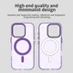 Apple iPhone 16 Pro Hoesje MagSafe Backcover Semi-Transparant & Paars afbeelding 10