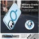 Apple iPhone 16 Plus Hoesje MagSafe Backcover Semi-Transparant & Blauw afbeelding 2