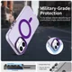 Apple iPhone 16 Plus Hoesje MagSafe Backcover Semi-Transparant & Paars afbeelding 2