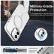Apple iPhone 16 Hoesje MagSafe Backcover Semi-Transparant & Wit afbeelding 2