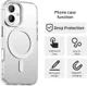 Apple iPhone 16 Hoesje MagSafe Backcover Semi-Transparant & Wit afbeelding 6