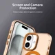 Apple iPhone 16 Hoesje MagSafe Backcover Semi-Transparant & Oranje afbeelding 6