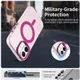 Apple iPhone 16 Hoesje MagSafe Backcover Semi-Transparant & Roze afbeelding 2