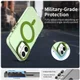 Apple iPhone 16 Hoesje MagSafe Backcover Semi-Transparant & Groen afbeelding 2