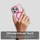 Apple iPhone 15 Pro Max Hoesje MagSafe Backcover Semi-Transparant & Roze afbeelding 6