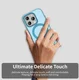Apple iPhone 15 Pro Max Hoesje MagSafe Backcover Semi-Transparant & Blauw afbeelding 6