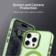 Apple iPhone 15 Pro Max Hoesje MagSafe Backcover Semi-Transparant & Groen afbeelding 9