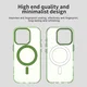 Apple iPhone 15 Pro Max Hoesje MagSafe Backcover Semi-Transparant & Groen afbeelding 8