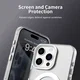 Apple iPhone 15 Pro Hoesje MagSafe Backcover Semi-Transparant & Wit afbeelding 10