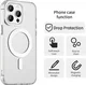 Apple iPhone 15 Pro Hoesje MagSafe Backcover Semi-Transparant & Wit afbeelding 6