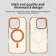 Apple iPhone 15 Pro Hoesje MagSafe Backcover Semi-Transparant & Oranje afbeelding 9