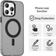 Apple iPhone 15 Pro Hoesje MagSafe Backcover Semi-Transparant & Zwart afbeelding 6