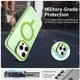 Apple iPhone 15 Pro Hoesje MagSafe Backcover Semi-Transparant & Groen afbeelding 2