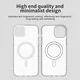 Apple iPhone 15 Hoesje MagSafe Backcover Semi-Transparant & Wit afbeelding 9