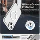 Apple iPhone 15 Hoesje MagSafe Backcover Semi-Transparant & Wit afbeelding 3