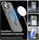 Apple iPhone 15 Hoesje MagSafe Backcover Semi-Transparant & Zwart afbeelding 5