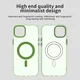 Apple iPhone 15 Hoesje MagSafe Backcover Semi-Transparant & Groen afbeelding 9