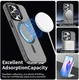 Apple iPhone 14 Pro Max Hoesje MagSafe Backcover Semi-Transparant & Zwart afbeelding 4