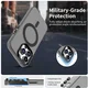 Apple iPhone 14 Pro Max Hoesje MagSafe Backcover Semi-Transparant & Zwart afbeelding 3