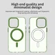 Apple iPhone 14 Pro Max Hoesje MagSafe Backcover Semi-Transparant & Groen afbeelding 7