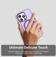 Apple iPhone 14 Pro Max Hoesje MagSafe Backcover Semi-Transparant & Paars afbeelding 6