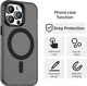 Apple iPhone 14 Pro Hoesje MagSafe Backcover Semi-Transparant & Zwart afbeelding 5