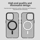 Apple iPhone 14 Pro Hoesje MagSafe Backcover Semi-Transparant & Zwart afbeelding 7