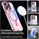 Apple iPhone 14 Pro Hoesje MagSafe Backcover Semi-Transparant & Roze afbeelding 4