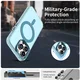 Apple iPhone 14 Pro Hoesje MagSafe Backcover Semi-Transparant & Blauw afbeelding 3