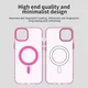 Apple iPhone 14 / 13 Hoesje MagSafe Backcover Semi-Transparant & Roze afbeelding 6