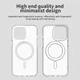 Apple iPhone 13 Pro Hoesje MagSafe Backcover Semi-Transparant & Wit afbeelding 9