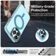Apple iPhone 13 Pro Hoesje MagSafe Backcover Semi-Transparant & Blauw afbeelding 3