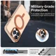 Apple iPhone 13 Pro Max Hoesje MagSafe Backcover Semi-Transparant & Oranje afbeelding 3