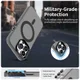 Apple iPhone 13 Pro Max Hoesje MagSafe Backcover Semi-Transparant & Zwart afbeelding 3