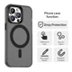 Apple iPhone 13 Pro Max Hoesje MagSafe Backcover Semi-Transparant & Zwart afbeelding 7