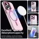 Apple iPhone 13 Pro Max Hoesje MagSafe Backcover Semi-Transparant & Roze afbeelding 6