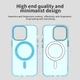 Apple iPhone 13 Pro Max Hoesje MagSafe Backcover Semi-Transparant & Blauw afbeelding 9