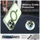 Apple iPhone 13 Pro Max Hoesje MagSafe Backcover Semi-Transparant & Groen afbeelding 3