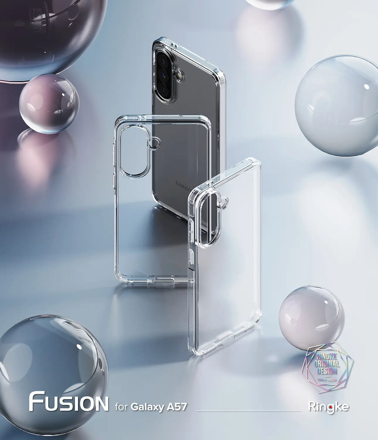 Ringke Fusion Samsung Galaxy A57 Hoesje Back Cover Matte Transparant afbeelding 9