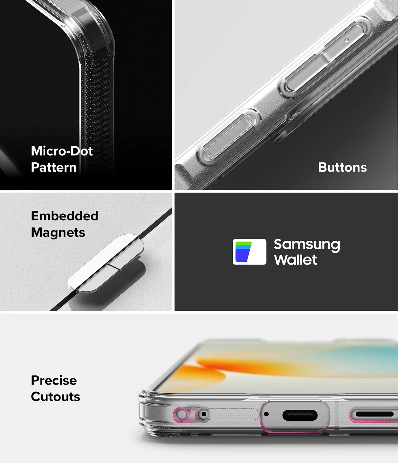 Ringke Fusion Magnetic Samsung Galaxy A57 Hoesje MagSafe Back Cover Transparant afbeelding 9