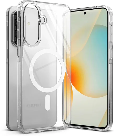 Ringke Fusion Magnetic Samsung Galaxy A57 Hoesje MagSafe Back Cover Transparant afbeelding 14