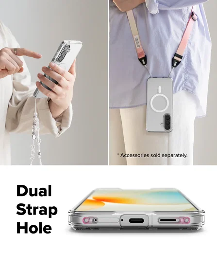 Ringke Fusion Magnetic Samsung Galaxy A57 Hoesje MagSafe Back Cover Transparant afbeelding 8
