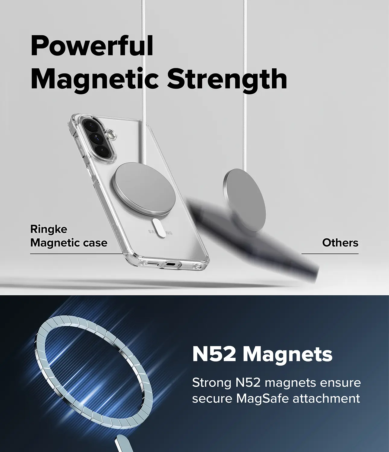 Ringke Fusion Magnetic Samsung Galaxy A57 Hoesje MagSafe Back Cover Transparant afbeelding 10