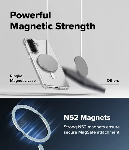 Ringke Fusion Magnetic Samsung Galaxy A57 Hoesje MagSafe Back Cover Transparant afbeelding 10
