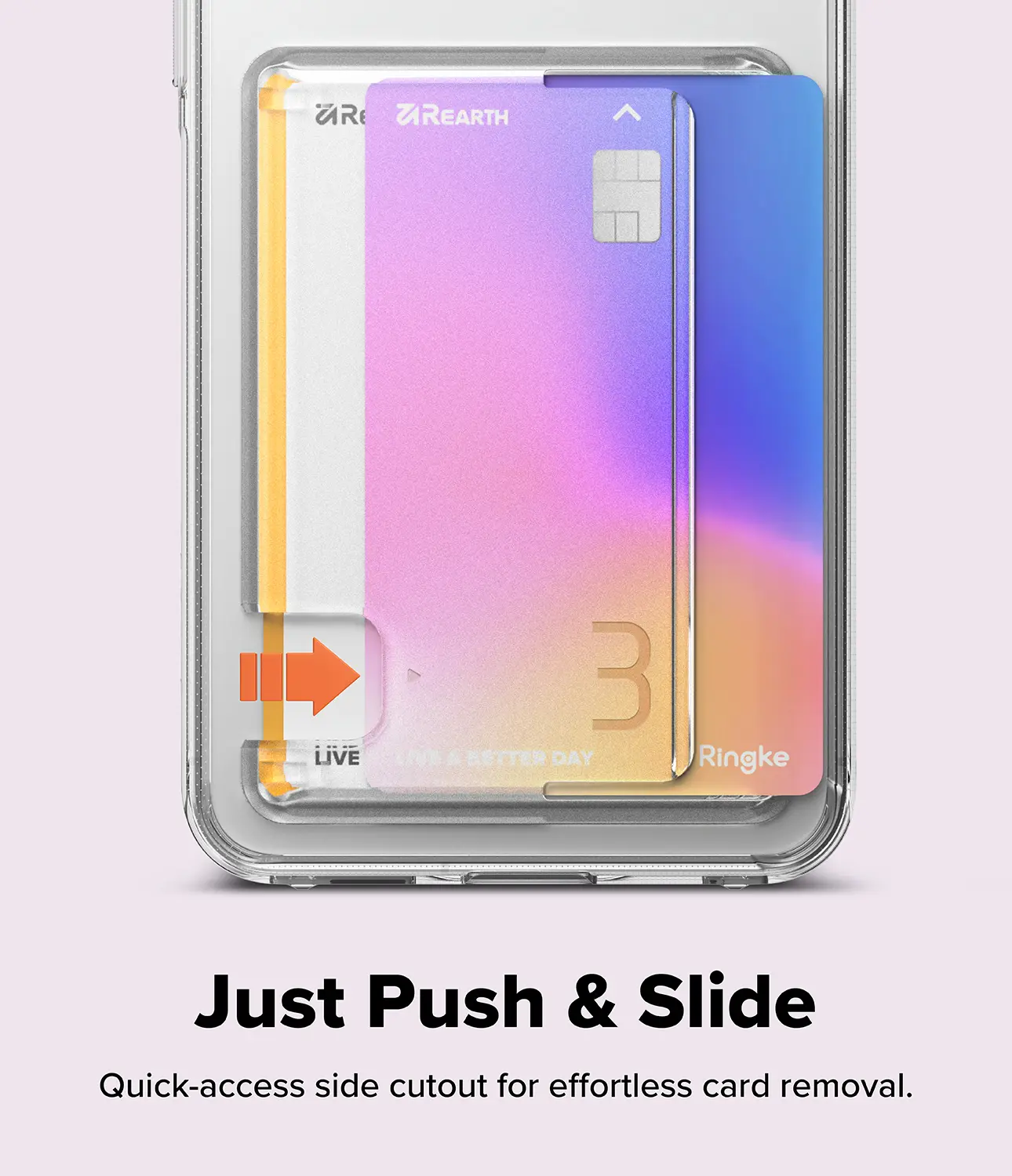 Ringke Fusion Card Samsung Galaxy A57 Hoesje Kaarthouder Transparant afbeelding 9
