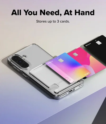 Ringke Fusion Card Samsung Galaxy A57 Hoesje Kaarthouder Transparant afbeelding 7