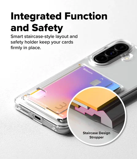 Ringke Fusion Card Samsung Galaxy A57 Hoesje Kaarthouder Transparant afbeelding 8